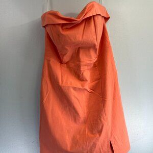 Versona Strapless Dress - Bright Mango - Size 10